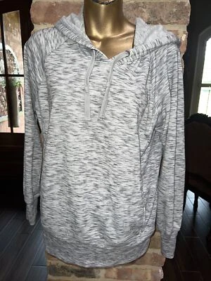 Green Tea Womens Size M Hoodie Light Gray Heather Pullover - Image 1 of 4