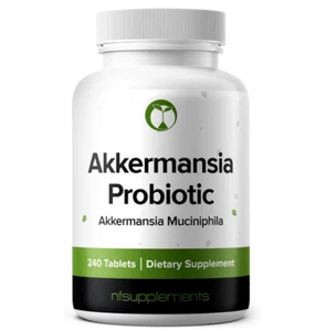 ✨ Akkermansia Muciniphila 240 Tablets 100Million AFU Probiotic Gut Barrier Healt - Picture 1 of 5