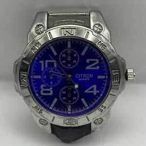 44mm Citron Quartz Watchface Blue Dial S565S 7587 Untested For Parts/Repair - Picture 1 of 16