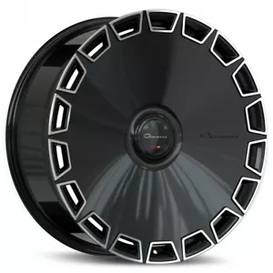 22'' Giovanna Dicotto Black Machine Wheels S550 S63 GLE X5 X6 A7 A8 Ghibli S580 - Picture 1 of 2