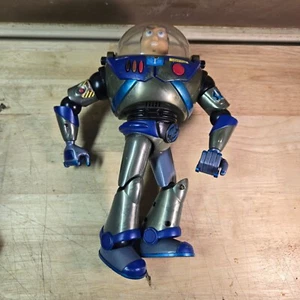 Buzz Lightyear Search  & Rescue Toy Story Blue Gray Rare 2001 Hasbro Tested - Picture 1 of 6