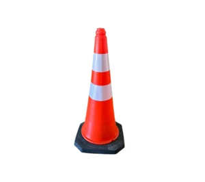 50Pcs Traffic Safety Cone PVC Fluorescent Orange Reflective Collars Accessories - Picture 1 of 7