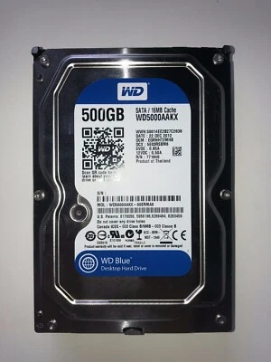 Western Digital WD Caviar Blue WD5000AAKX Hard Disk 3,5" 500Gb 16Mb SATA-III - Immagine 1 di 2