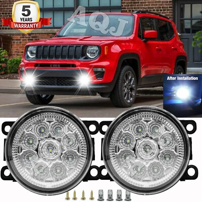 Pair FOR MITSUBISHI RVR 2011-17 Front Bumper LED Fog Light Driving Lamp Assembly Foto 1 de 4