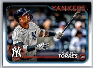 2024 Topps Series 1 #210 Gleyber Torres New York Yankees MLB Baseball Card - Picture 1 of 2