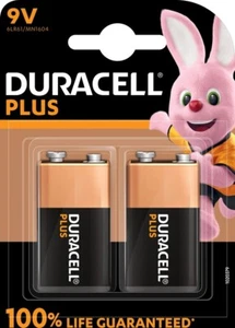 8 x Duracell Plus 9V Block 100% DURADERO* MN1604 6LR22 Batería 4 x 2 - Imagen 1 de 2