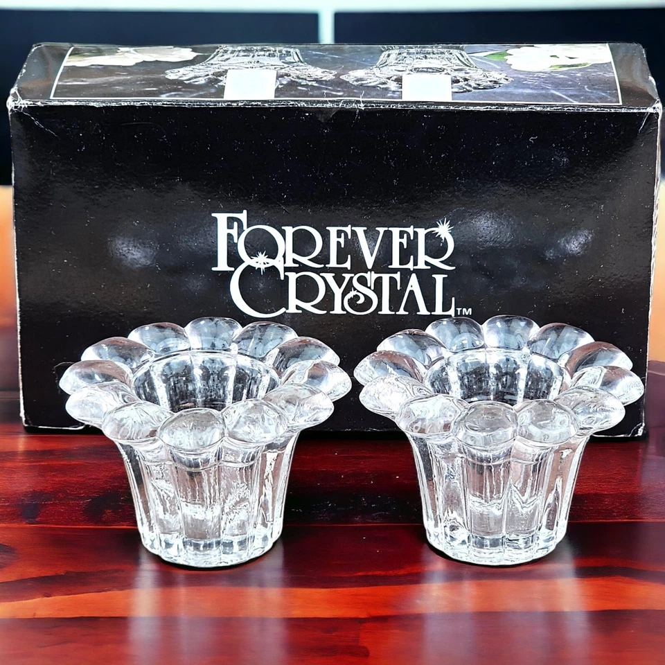 Forever Crystal Set of 2 Candle/Votive Holders Style # 315160