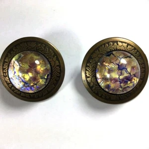 SELTENE einzigartige Galaxie Ohrringe/einzigartige & atemberaubende Details/Cabochon Ohrringe - Bild 1 von 9