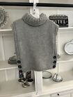 Hand  knitted Children’s vest. Grey ,  size 10-12