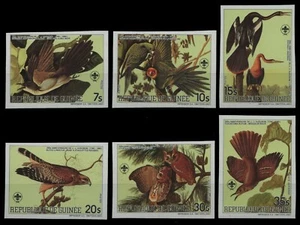 Guinea 1985 - Mi-Nr. 1043-1048 B ** - MNH - ungez / imp - Vögel / Birds - Picture 1 of 1