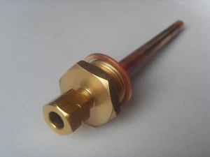 Tauchhülse 1/2 Zoll, Innen Ø 6,0 mm, Länge 123,0 mm Solar Puffer Heizung - Picture 1 of 1