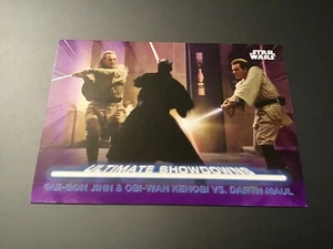 2021 Star Wars Battle Plans Ultimate Showdowns US-2 Maul Kenobi Jinn Purple /25 - Picture 1 of 2