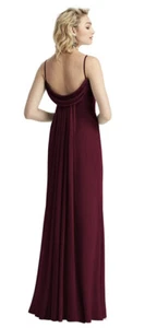 After Six Shirred Sash Sz 8 Cowl-back Chiffon Trumpet Gown Dress MSRP $242 - Picture 1 of 10