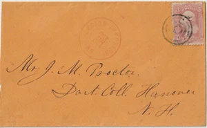 Groto Junction MA #65 Black target on manila env Scarce (Middlesex Co) (A147) - Picture 1 of 1