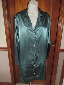 Petra Fashions Gown Womens One Piece Pajama Shirt Button Down Size Large - Picture 1 of 3