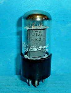 1 GE 6V6GTA Tube Halo Getter Tested - Picture 1 of 2
