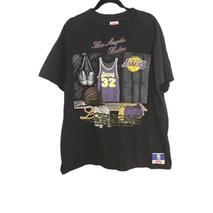 Vtg Los Angeles Lakers Locker Room Shirt Single Stitch NBA XL Magic Johnson - Picture 1 of 8