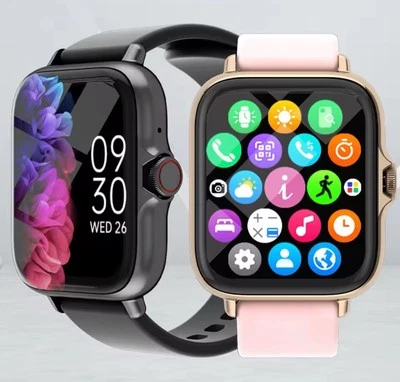 Smart Watch All-in-One Sleep Monitoring Pedometer Touch Fitness iPhone Android - Image 1 of 4