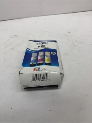 Paquete de botellas de tinta multicolor Epson T522 amarillo cian magenta T522520-S EXP 29/09 Foto 1 de 3