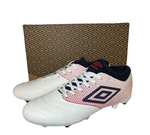 Umbro Tocco IV 1.0 FG Firm Gro football Boots white UK 8 Uk 9 Eu 42.5 Eu 44 - Picture 1 of 11