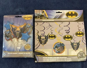 Batman Globos de Lámina 5 Remolinos Colgantes Decoraciones Fiesta Cumpleaños Marvel - Imagen 1 de 6