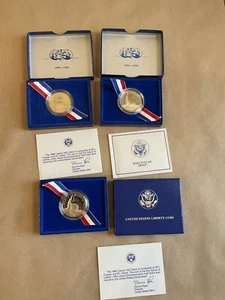 1986 United States Proof Half Dollar Liberty Coin - Set Of 3 - Picture 1 of 10