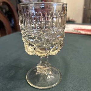 Antique EYEWINKER Clear Water Goblet 6¼” - Picture 1 of 14