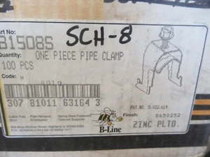 SCH-8 Clips de Caddy Línea B B1508S Clip de Conducto de Metal para Sillín de 1/2" Lote de (76) - Imagen 1 de 3