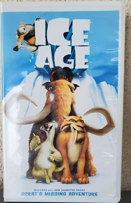 ICE AGE (VHS,2002 Includes Bonus Short Scrat's Missing Adventure) CLAMSHELL Case - Image 1 of 2