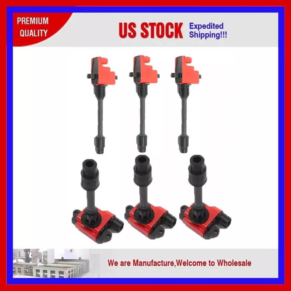 Bobina de encendido 3 piezas JNS302R y 3 piezas JNS303R UF232 UF263 PARA INFINITI I30 V6-3,0 L  Foto 1 de 4