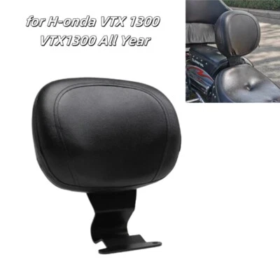 Almohadilla de respaldo de conductor negra para Honda VTX 1300 VTX1300R VTX1300S 2003-2009 Foto 1 de 4