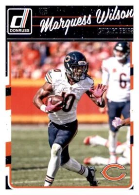 2016 Donruss Marquess Wilson NFL Base Card PWE Set Break Bears #53 - Image 1 of 2