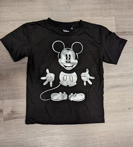 Disney Mickey Mouse Kids Black Shirt Size 5\6T New - Picture 1 of 4