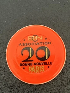 BCN Association Bonne-Nouvelle Paris France Casino Chip Jeton Token Rare - Picture 1 of 3