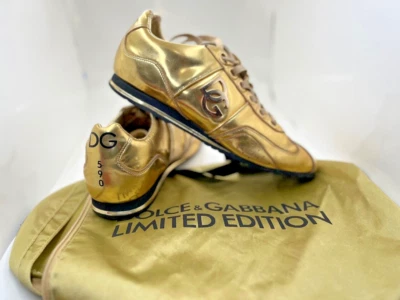 Dolce & Gabbana Edición Limitada Dorado Zapatillas #590/1000 Hombre UK 8 / EU 42 Foto 1 de 4