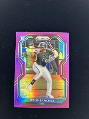 Jesus Sanchez Purple Prizm Rookie 2021 Prizm MLB Tier II #148 Marlins RC - Image 1 of 2