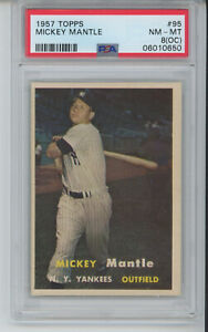 1957 Topps MICKEY MANTLE #95 PSA 8 (OC) How is this OC? Re-Sub! High End No Snow