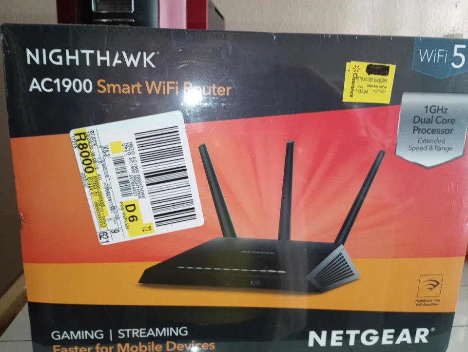 Netgear Nighthawk AC 1900 Smart Wi-Fi Wi-Fi 5 Dual Core Processor For Gaming - Image 1 of 1