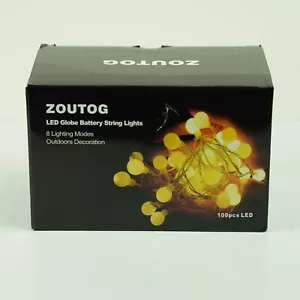 Zoutog LED Globe Akku Schnur Lichter Innen/Außen Benutzer mit Fernbedienung & 8 Modi - Bild 1 von 4