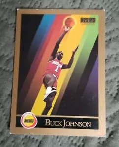 1990-91 SkyBox Houston Rockets Basketball Card #108 Buck Johnson - Picture 1 of 2
