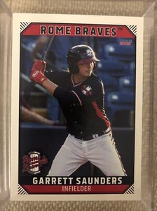 2021 Rome Braves Garrett Saunders RC Rookie Atlanta - Bild 1 von 1