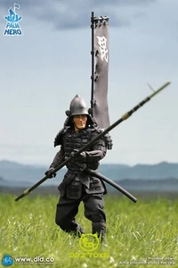 1/12 DID Military Figure Palm Hero Japan Samurai Sengoku Soldier Black XJ80017 - Picture 1 of 15