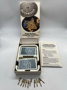 Juego de cartas vintage 1972 Parker Brothers Waterworks Leaky Pipe, retro completo - Imagen 1 de 8