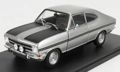 MODELLINO AUTO EPOCA STATICO OPEL KADETT B RALLYE 1967 SILVER SCALA 1/24 - Immagine 1 di 3