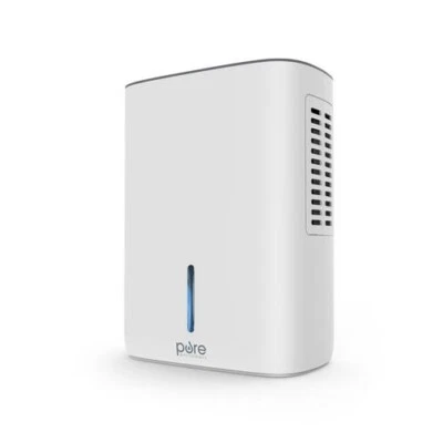 13" Portable White 1.25 Pint Dehumidifier High Low Speed Transparent Water Tank - Image 1 of 3