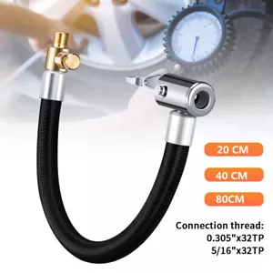 Reifenfüller Inflator Pumpe Schlauch Adapter Schlauchadapter Ventilverlängerung - Foto 1 di 7