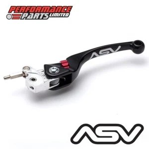 ASV F4 Black Unbreakable Long Clutch Lever for KTM 525 EXC 2005 - Picture 1 of 6