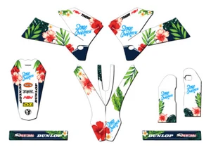 2007 EXC-F TROPIC White Senge Graphics Kit Compatible with KTM - Picture 1 of 10