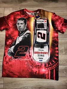 Brad Keselowski #2 Penske Racing NASCAR AOP T-Shirt XL Mens New - Picture 1 of 3