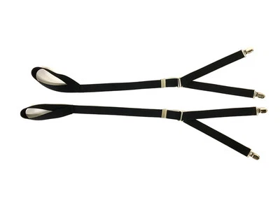 World's Best Stirrup Style Shirt Stays with Gator Clip BLACK Made in USA - Image 1 of 4